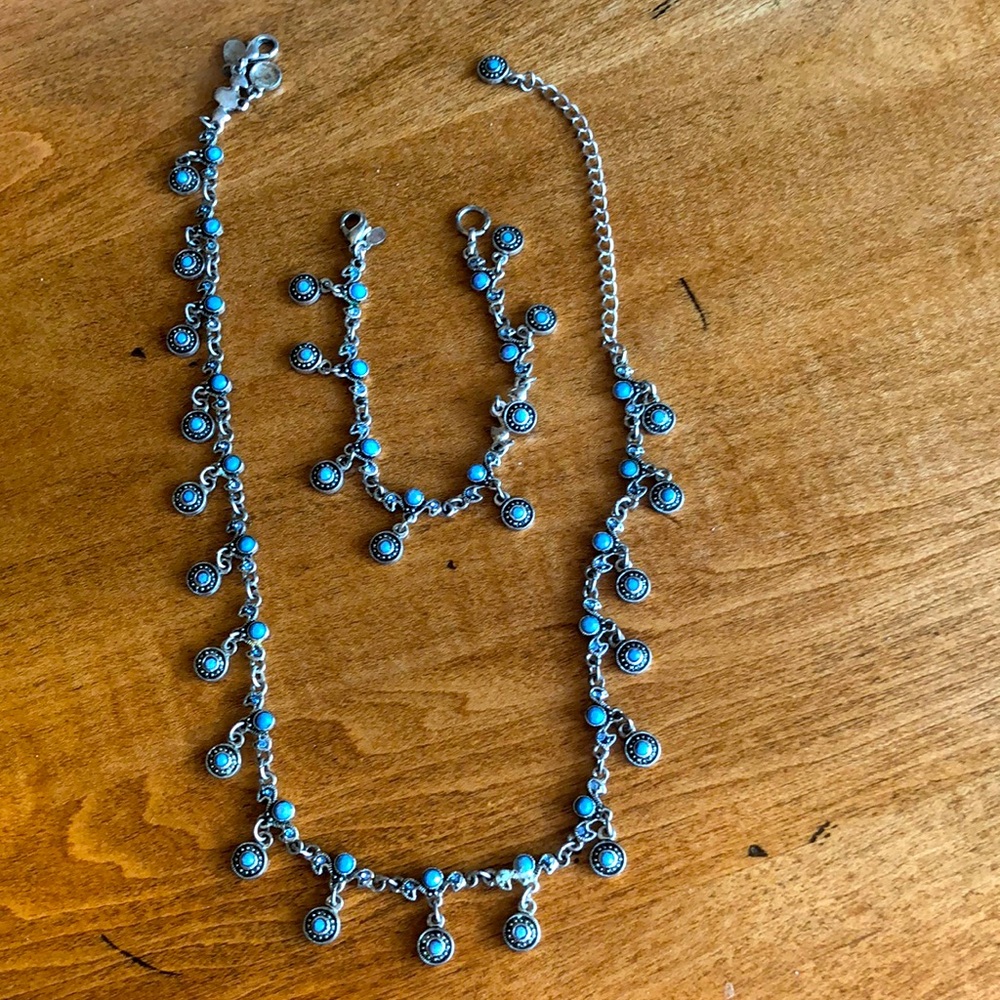 Vintage PD Crown Necklace and Bracelet